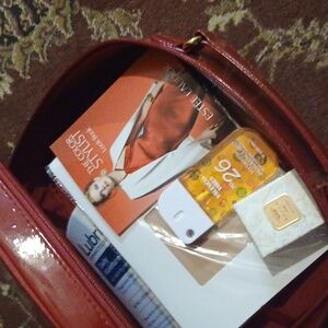 Red Estee Lauder Travel Case With BNWT Tocca Perfume and More